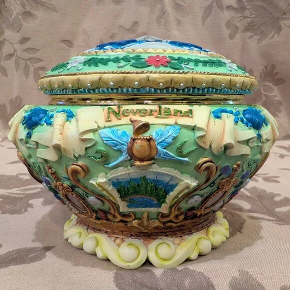 Disney 1951 Tinker Bell Neverland "You Can Fly" Music Box, Gently Used! - Picture 2 of 10